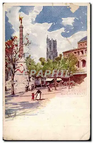 Paris Cartes postales Place du chatelet