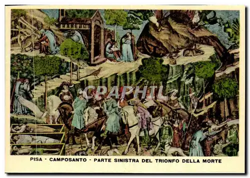 Cartes postales moderne Italie Italia Pisa Camposanto Parte Sinistra del trionfo della Morte