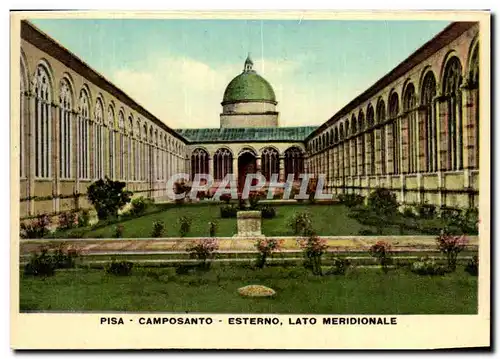 Cartes postales moderne Italie Italia Pisa Camposanto Esterno Lato Meridionale