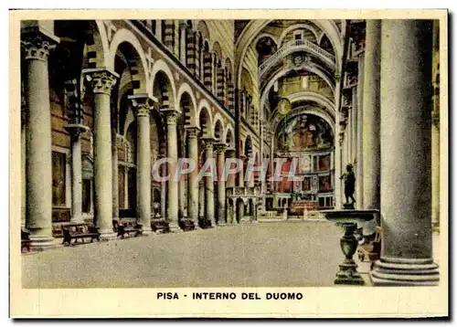 Cartes postales moderne Italie Italia Pisa Interno del Duomo