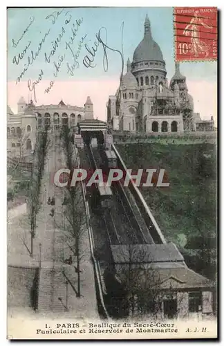 Paris Cartes postales Funiculaire de Montmartre Sacre coeur