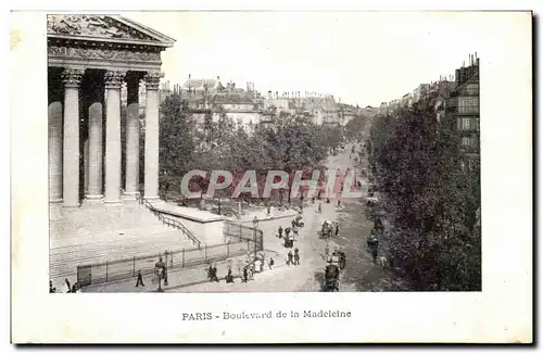 Paris Cartes postales Boulevard de la Madeleine