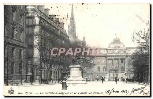 Paris Cartes postales La Sainte Chapelle et le palais de justice