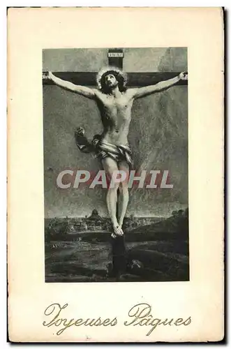 Cartes postales Fantaisie Christ PAques Easter