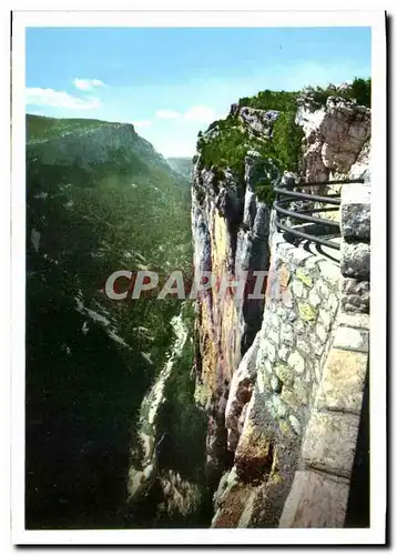 Cartes postales moderne Gorges du Verdon A pic sur le verdon