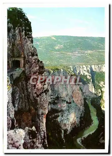 Cartes postales moderne Gorges du Verdon Le VErdon vu du tunnel de Fayet