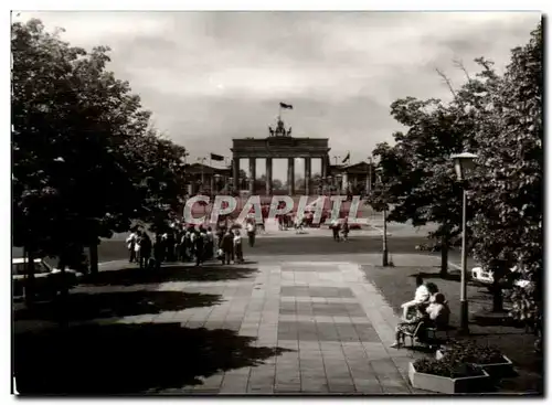 Moderne Karte Berlin Haupstadt der DDR Brandenburger Tor