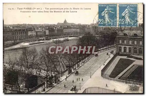 Paris Ansichtskarte AK Vue panoramique prise du musee du Louvre