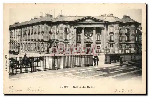 Paris Cartes postales Ecole de Droit