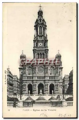 Paris Cartes postales Eglise de la Trinite