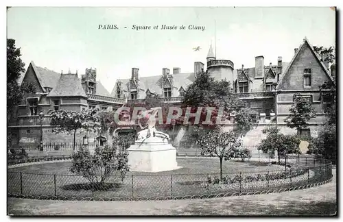 Paris Cartes postales Square et Musee de Cluny