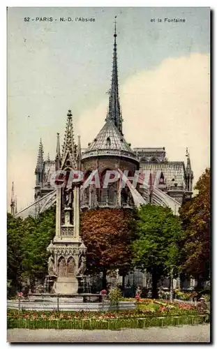 Paris Cartes postales Notre DAme l&#39abside