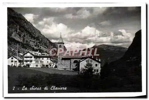 Italie italia Moderne Karte La Chiesa de Claviere