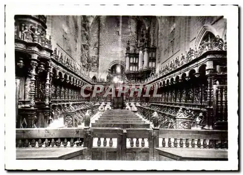 Cartes postales moderne Saint Bertrand de Comminges Choeur de la cathedrale Les stalles et le buffet d' orgues orgue