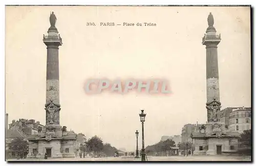 Paris Ansichtskarte AK Place du trone