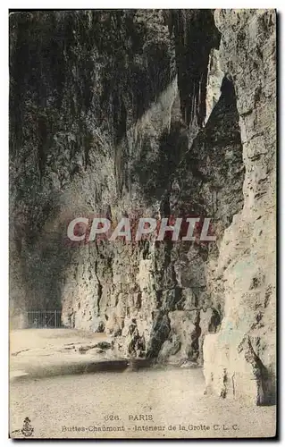 Paris Ansichtskarte AK Buttes Chaumont Interieur de la grotte