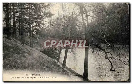 Paris Cartes postales Bois de Boulogne Le lac