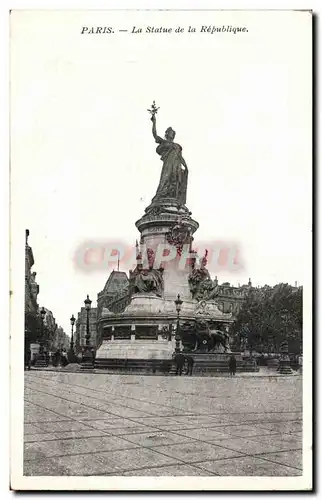 Paris Cartes postales Statue de la Republique