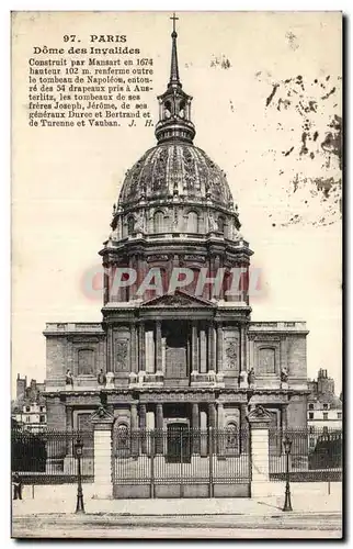 Paris Cartes postales Dome des invalides