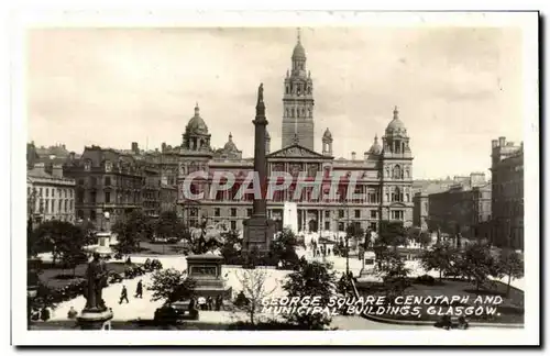 Cartes postales moderne George square Cenotaph and municipal buildings Glasgow Scotland Ecosse