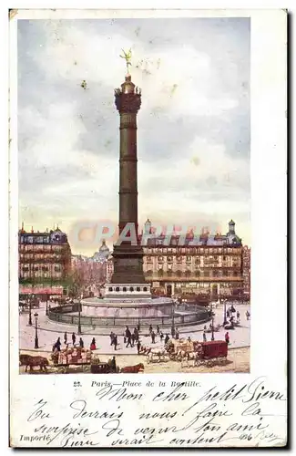 Paris Cartes postales place de la Bastille