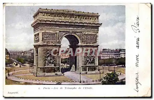 Paris Cartes postales Arc de triomphe de l&#39etoile