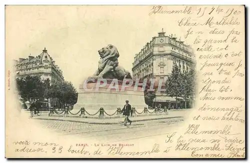 Paris Cartes postales Le lion de Belfort