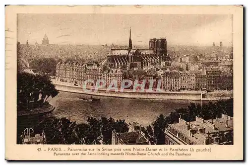 Paris Ansichtskarte AK Notre DAme Panorama sur la SEine