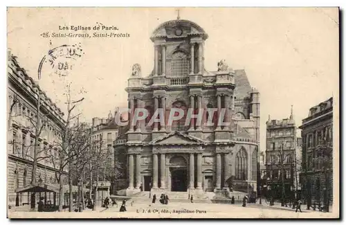 Paris Ansichtskarte AK Saint Gervais Saint Protais