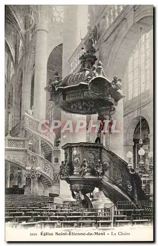 Paris Ansichtskarte AK Eglise notre St Etienne du Mont la chaire