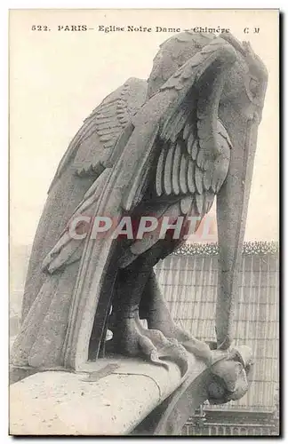 Paris Cartes postales Eglise Botre DAme Chimere