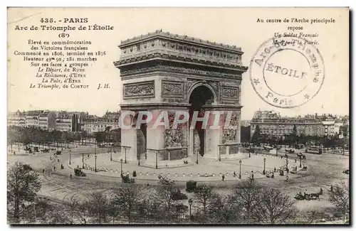 Paris Cartes postales Arc de triomphe