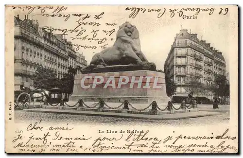 Cartes postales Paris Le lion de Blefort