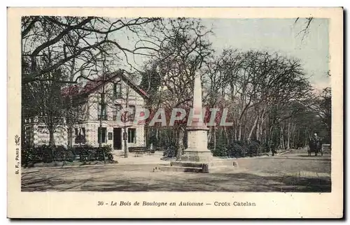 Ansichtskarte AK Bois de boulogne en automne Croix Catelan