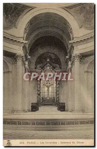 Cartes postales Paris Les invalides Interieur du dome