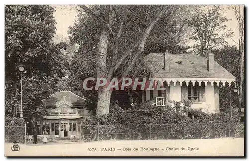 Ansichtskarte AK Paris Bois de Boulogne Chalet du cycle Velo cycling Bicyclette