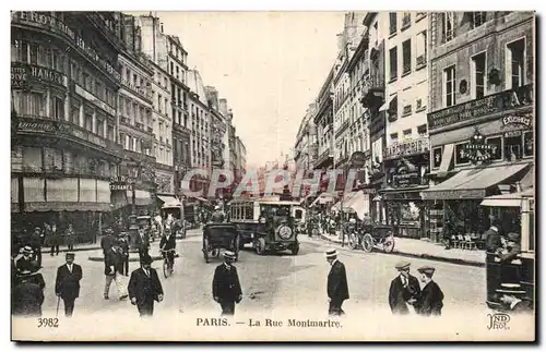 Cartes postales Paris La rue montmartre