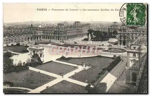 Ansichtskarte AK Paris Panorama du Louvre les nouveaux jardins du CArrousel