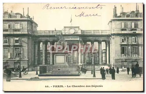 Cartes postales Paris Chambre des deputes