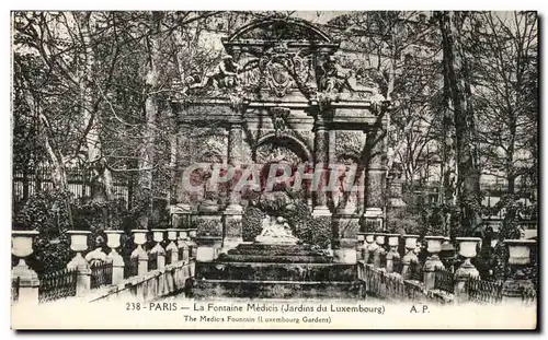 Ansichtskarte AK Paris Fontaine Medicis Jardin du Luxembourg