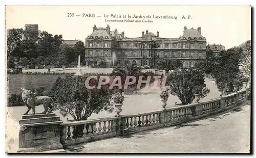 Ansichtskarte AK Paris Palais et Jardin du Luxembourg Lion