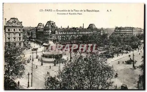 Ansichtskarte AK Paris Ensemble de la place de la Republique