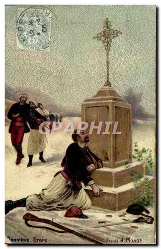 Cartes postales Fantaisie Zouave Militaria