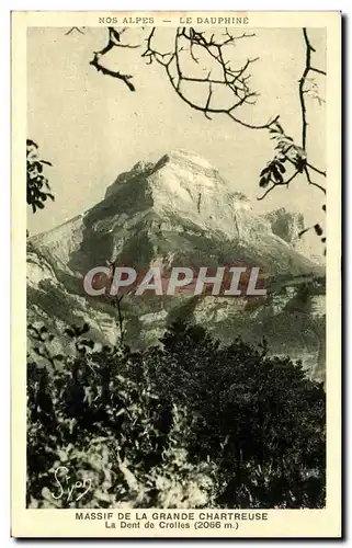 Ansichtskarte AK Massif de la grande Chartreuse La dent de CRolles