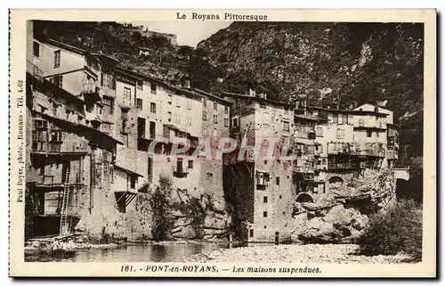 Cartes postales Royans Pont en Royans Les maisons suspendues