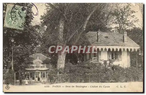 Paris Ansichtskarte AK Bois de Boulogne Chalet du cycle ( velo cycle cycling )