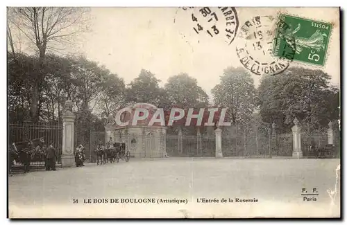 Paris Ansichtskarte AK Bois de Boulogne L&#39entree de la roseraie