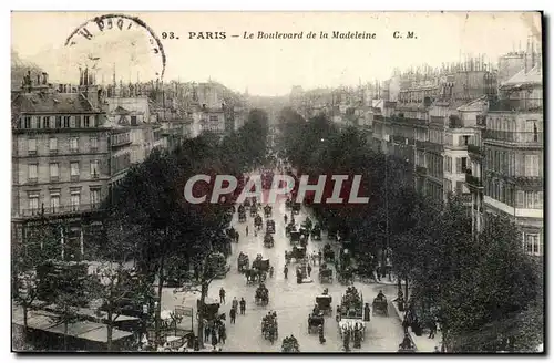 Paris Cartes postales Boulevard de la Madeleine