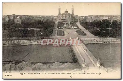 Paris Cartes postales Trocadero et le pont d&#39Iena