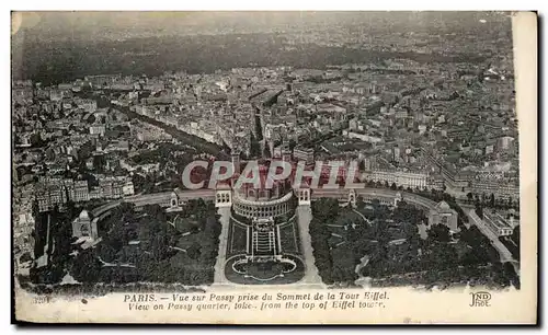 Paris Ansichtskarte AK Vue sur Passy prise du sommet de la Tour Eiffel